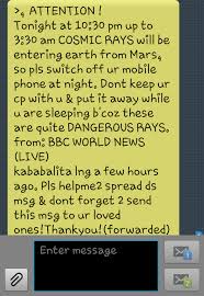 Cosmic Rays Entering Earth From Mars Hoax Circulates Online Text Messages The Summit Express
