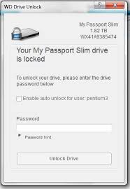 To setup the wd security, you can refer to the link given: Unboxing Review Western Digital My Passport Slim