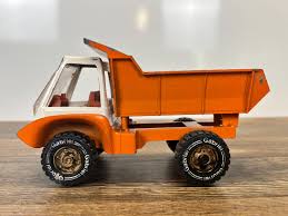 Vintage 1975 Hubley Gabriel Mighty-metal Dump Truck - Orange & White - Etsy