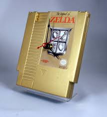 1987 legend of zelda nintendo nes maps and strategies guide rare unmarked nice! Vintage Gold Nintendo Zelda Cartridge Clock 1987 Etsy Nintendo Nes Cartridge Zelda