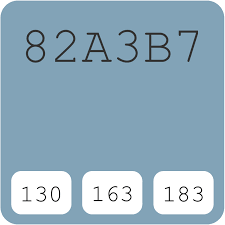 It's a flattering choice for a modern farmhouse or colonial style interior. Benjamin Moore Colonial Blue 1677 82a3b7 Hex Color Code Rgb And Paints