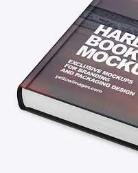 Free landscape book mockup prepared in eight high resolution psd files. Hardcover Book Mockup In Stationery Mockups On Yellow Images Object Mockups