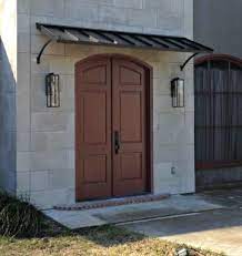 The Black Metal Classic Awning With The Smith Scrolls In Lafayette La Door Awnings Awning Over Door Custom Awnings