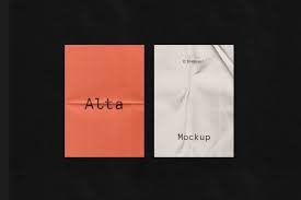 Wrinkle Fold Paper Mockup Paper Mockup Stationery Mockup Mockup