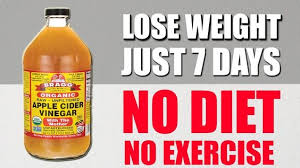 No Diet No Exercise How To Lose Weight With Apple Cider Vinegar In Just 7 Days