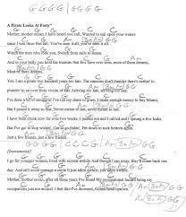 Pirate Looks At 40 Jimmy Buffett Guitar Chord Chart Guitar Chords For Songs Lyrics And Chords Guitar Chords