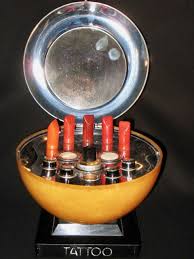 Tattoo Lipstick Countertop Display Cosmetic Packaging Vintage Cosmetics Countertop Display