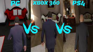 Gta 5 Pc Vs Xbox 360 Vs Ps4 4k Real Life Graphics Mod Gta 5 Pc Xbox Xbox 360