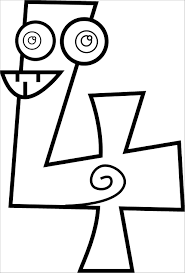 Click the pot of gold 4 coloring pages to view printable version or color it online (compatible with ipad and android tablets). Funny Number 4 Coloring Page Coloringbay