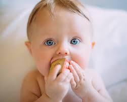 If your infant has a milk allergy and you are breastfeeding, it's important to restrict the amount of dairy products that you ingest because the milk protein that's causing the allergic reaction can cross into your breast milk. How And When To Introduce Food Allergens To Babies With Baby Led Weaning Or Spoon Feeding Abbey S Kitchen