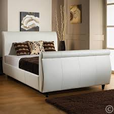 Consider a classic sleigh queen bed featuring beautiful carved accents. New Faux Leather 6ft Super King Size Sleigh Bed Memory Or Orthopedic Mattress Ebay