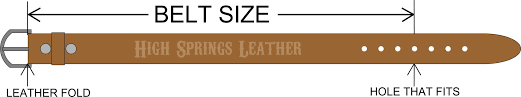 How To Determine Your Belt Size High Springs Leather