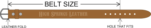 how to determine your belt size high springs leather