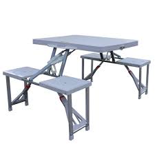 Range of durable patio tables that can be customized to fit your needs. Buy Folding Picnic Table And Stools Camping Tables Argos