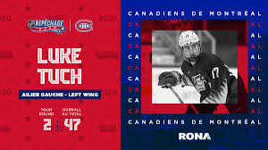 The les canadiens were a major league hockey team based in montreal, pq playing in the national hockey association from 1909 to 1910. Canadiens Montreal On Twitter Avec Le 47e Choix Les Canadiens Selectionnent Luke Tuch With The 47th Pick The Canadiens Select Luke Tuch Gohabsgo Ronainc Https T Co V89xp1vgzj