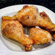 You can also set a bed of potatoes and carrots they (whoever they are) say that you're supposed to cook a whole chicken to 180°f (82°c), but i find that 160°f (77°c) yields a perfectly moist bird. Oven Baked Chicken Legs The Art Of Drummies 101 Cooking For Two
