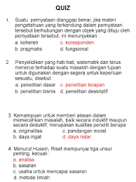 Jawaban soal uts dan uas metode penelitian : Metode Penelitian
