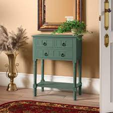 In the foyer, decorate one with a catchall for keys, a tray for mail and a decorative vase. Green Console Tables You Ll Love In 2021 Wayfair