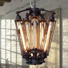 Vintage Industrial Metal Steampunk Edison Bulb Pendant Hanging Lamp Flush Mount
