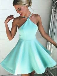 A Line Mint Green Short Homecoming Dress Cocktail Dress Homecomingdresses Simib Simple Homecoming Dresses Mint Homecoming Dresses Backless Homecoming Dresses