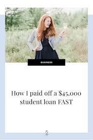 Tools and tips all about loans. How I Paid Off A 45 000 Student Loan Fast Paige Brunton Squarespace Templates Squarespace Designer Courses