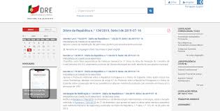 A aplicação móvel do diário da república eletrónico (dre) permite aos utilizadores, de uma forma simples e acessível, ter acesso aos conteúdos do diário do dia da série i e ii, bem como a consulta. Diario Da Republica Eletronico Atualizado Com Novo Grafismo E Novas Funcionalidades Internet Sapo Tek
