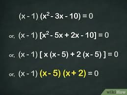 This is called the cubic formula: How To Factor A Cubic Polynomial 12 Steps With Pictures