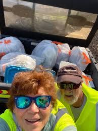 Just thought I'd share this. This morning I went for me usual walk down to  red road, at the end of clark creek to. There were several empty can of  bush light,