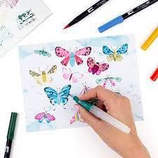 Tombow's high quality colored pencils come in a metallic case, so they're easy to take anywhere i noticed that several coloring books that i have bought have examples of pages that were done using. Draw And Color Faces Tombow