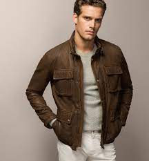 Cazadora Napa Vintage Chaquetas Men Espana Massimo Dutti Leather Jacket Men Jackets Men Fashion Best Leather Jackets