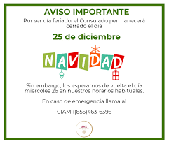 توییتر Consulmex Houston در توییتر Por Motivo De La Navidad El Consulmexhou Permanecera Cerrado El Dia 25 De Diciembre Sin Embargo Los Esperamos El Miercoles 26 En Nuestros Horarios Habituales Feliznavidad