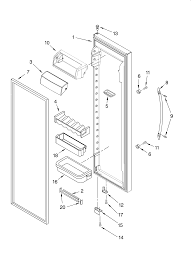 side by side refrigerator parts