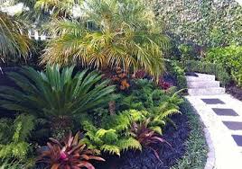 Multicolor Tropical Garden With Sago Palm Bromeliads Ferns And Persian Shield Gardendesignideas Tropical Garden Tropical Landscaping Bali Garden