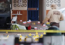 The three suspects in the shooting are still at large. Njrs5cjsuzvwfm