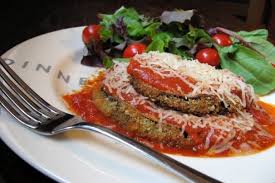 Martha Stewart S Baked Eggplant Aubergine Parmesan Recipe Food Com Recipe Baked Eggplant Eggplant Parmesan Baked Healthy Italian Recipes