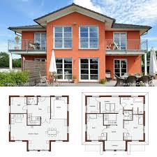 Moderne Landhaus Stadtvilla Mit Garage Walmdach Zwerchgiebel Erker Bauen Haus Grundriss Ideen Haus Grundriss Haus Grundriss Bungalow
