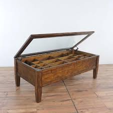 Glass top coffee tables are easy to clean using only a wash cloth and glass cleaner. Pottery Barn Townsend Shadowbox Coffee Table Chairish