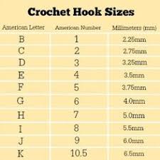 8 best crochet hook sizes chart images crochet hook sizes