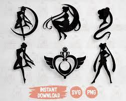 Download Sailor Moon Svg Cut Files For Cricut Silhouette Cameo Svg Baby