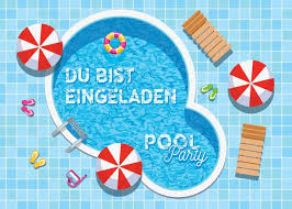 Produktbeschreibung Das Produkt Besteht Aus 4 Schonen Einladungskarten Geburtstag Basteln Kinder Einladungskarten Kindergeburtstag Gutschein Basteln Schwimmbad