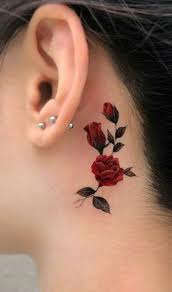 Maybe you would like to learn more about one of these? Rote Rose Vine Zuruck Zu Den Ohr Gesicht Tattoo Ideen Fur Frauen Rote Rose Zuruck Flower Back Tattoos Cute Lower Back Ear Tattoo Face Tattoos Neck Tattoo