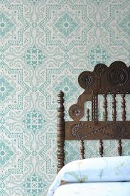 Large Tile Pattern Stencil For Decorative Painting And Etsy Decor Wallpaper Headboard Stencils Wall