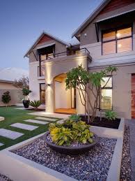 Low Maintenance Front Yard Home Design Ideas Pictures Remodel And Decor Front Yard Landscaping Design Modern Front Yard Front Yard Design