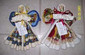 Kitchen towel angel pattern crochet, carving, patterns. Kitchen Angels Karenscreationsonline Washcloth Crafts Towel Crafts Dish Towel Crafts