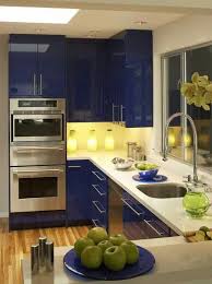 Blue Kitchen European Kitchen Design High Gloss Kitchen Cabinets Gloss Kitchen Cabinets