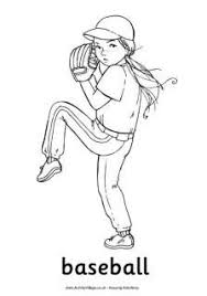 Baseball Girl Colouring Page Baseball Coloring Pages Sports Coloring Pages Coloring Pages For Girls