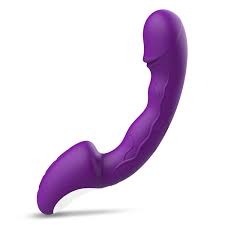 Purple vibrator dildo