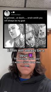 Isayama has some great art #aot #attackontitanseason4 #attackontitans  #erwinsmith #hajimeisayama #anime #manga #fyp #fypシ