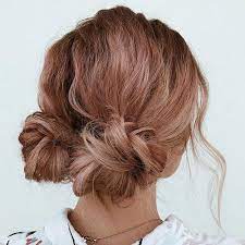 65 Cute Bun Hairstyles For Women To Get In 2020 Messy Pigtail Buns Best Bun Hairstyles For Short Hair Updo Medium Length Hair Styles Medium Hair Styles
