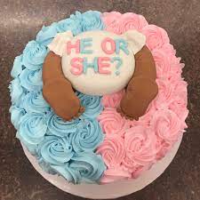 If you want to keep your gender reveal cake nice and simple, then consider this next cake idea. Gender Reveal Cakes Red Rose Bakery Red Rose Bakery